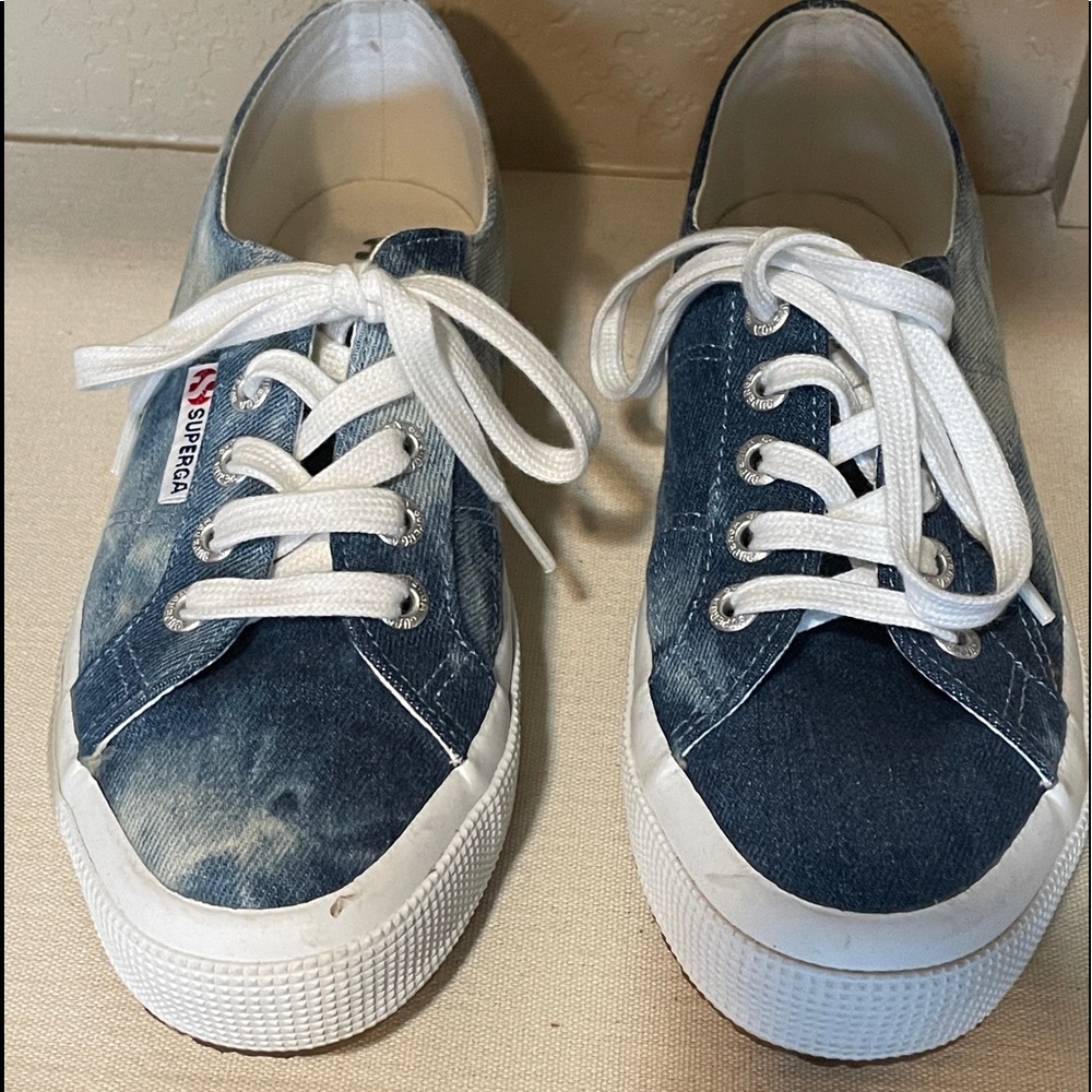 Superga tye-dye sneakers, size 6